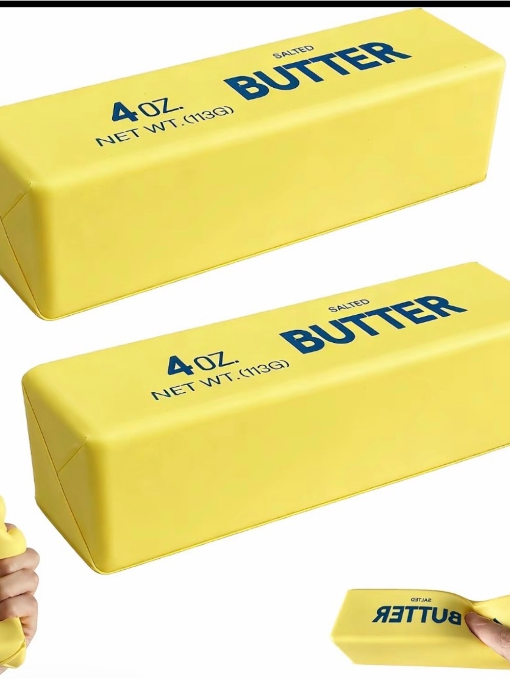 3 Pack Butter Stick Squishy Toy Realistic Slow Rising Stress Relief Squeeze Toy⁠ - Picture 11 of 11